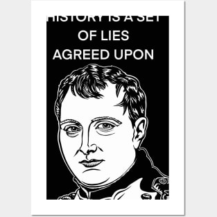 NAPOLEON quote .3 - ink portrait Posters and Art